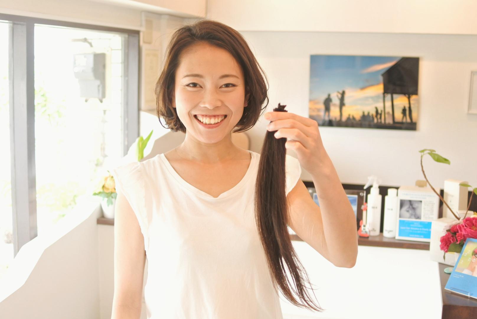 ヘアドネーションとハイライト♪