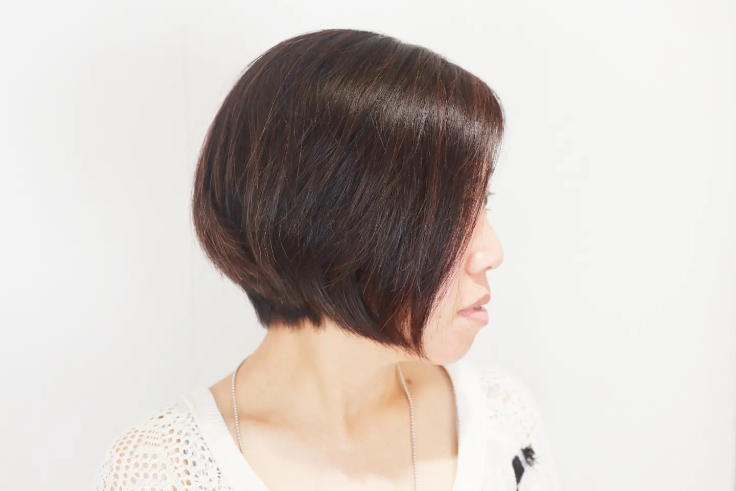 乾かしただけできまる前下がりのボブ