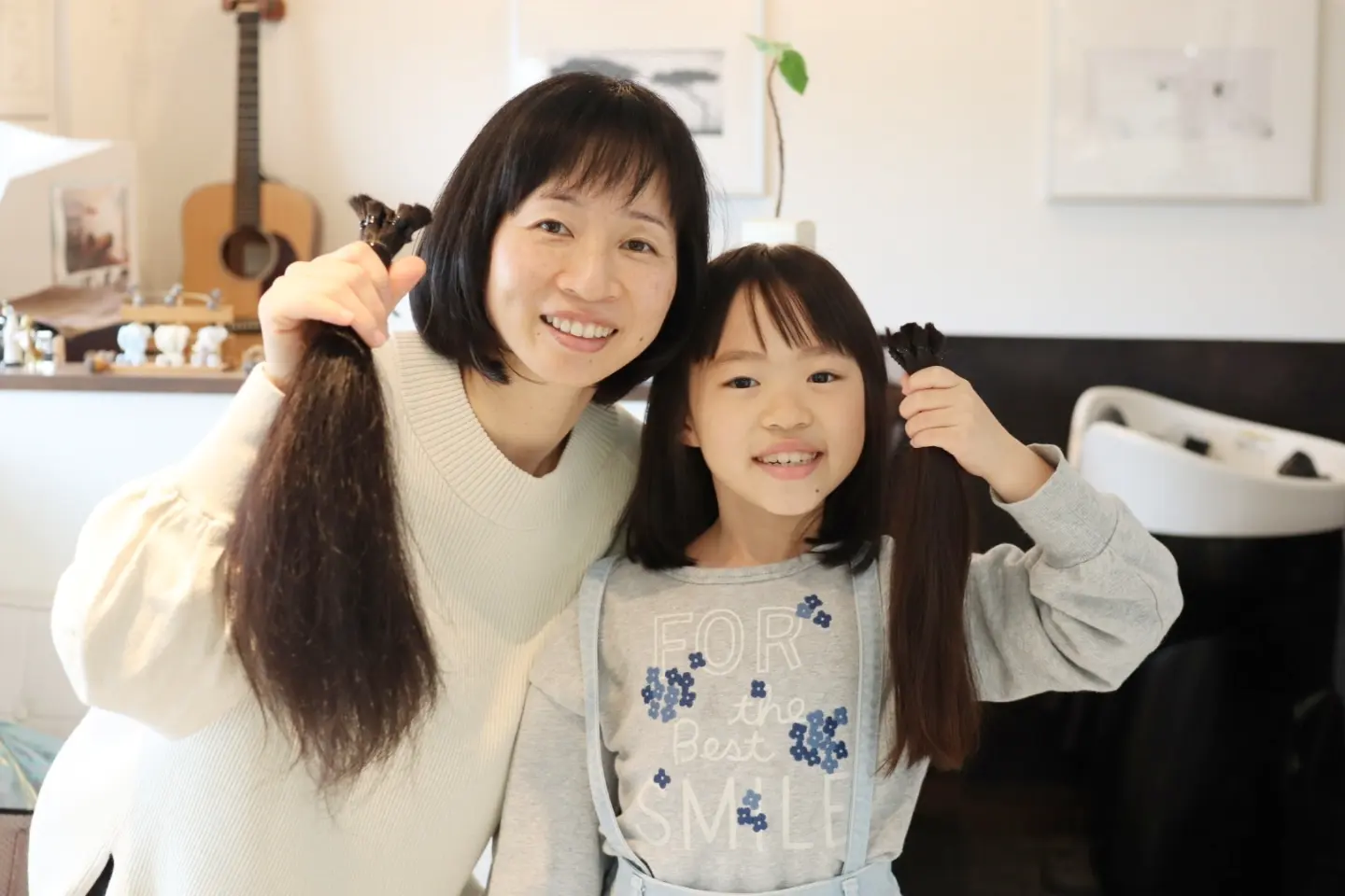 親子でヘアドネーションカット✂️